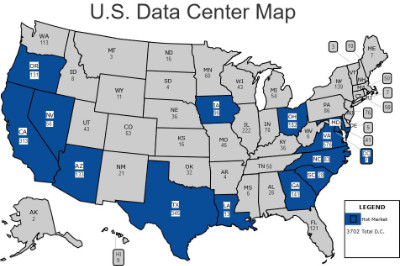 data center map