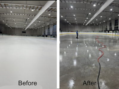 rink before after